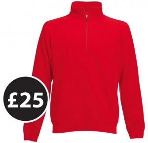 Club Clothing - Zip-neck Sweatshirt £25