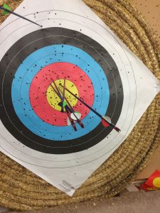 Jonathan and Jake, shooting for their Red Feathers.