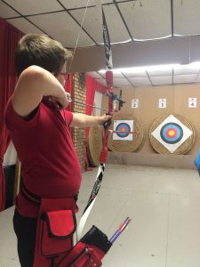 Jonathan and Jake, shooting for their Red Feathers.