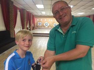 Jonathan and Jake, receiving their Red Feathers.