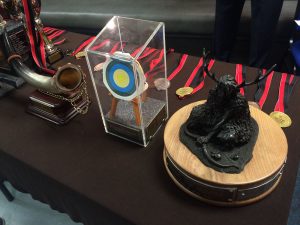 Trophies for presentation