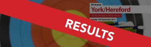 5th Annual York/Hereford - Sunday 17th September 2017 RESULTS